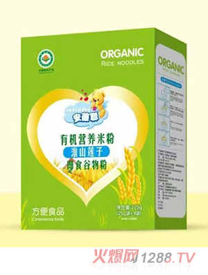 安蓓聰有機(jī)營養(yǎng)米粉盒裝 淮山蓮子