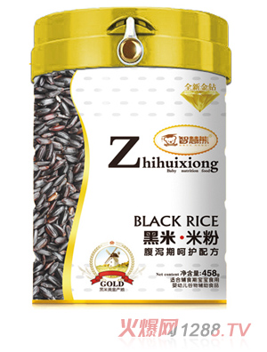 智慧熊黑米米粉 腹瀉期呵護(hù)配方 聽裝