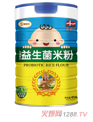 智慧熊乳清蛋白益生菌米粉 聽裝