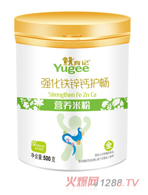 育記強化鐵鋅鈣護(hù)暢營養(yǎng)米粉