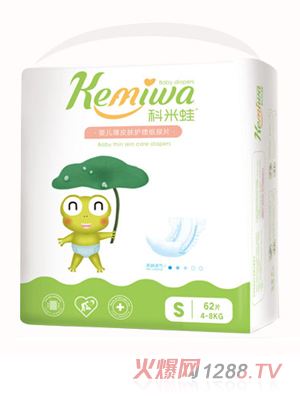 科米蛙yinge薄皮膚護理紙尿片S