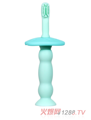 有貝硅膠牙刷 藍色