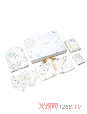 yikyak新生兒禮盒 擁抱太陽的月亮