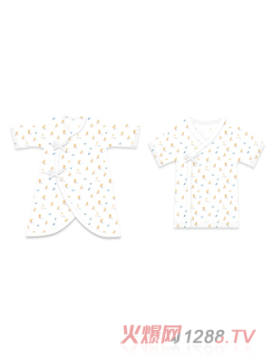 yikyak新生兒子供服(2件裝) 你好鴨