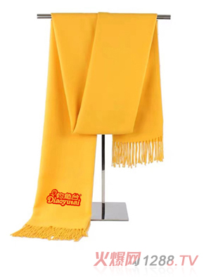 釣魚(yú)臺(tái)羊奶工廠店物料 黃圍巾