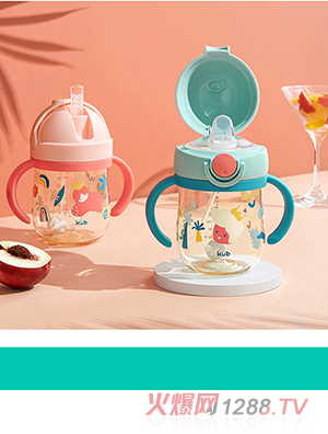 Kub可優(yōu)比寶寶吸管杯兒童水杯