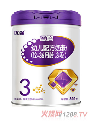 圣元優(yōu)強(qiáng)蜜蓓幼兒配方奶粉（12-36月齡，3段）800g