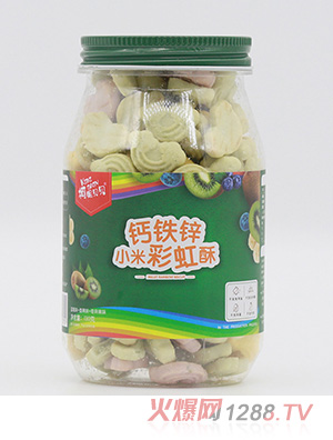 柯妮貝貝鈣鐵鋅小米彩虹酥-藍(lán)莓味+香蕉味+奇異果味