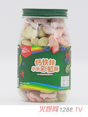 柯妮貝貝鈣鐵鋅小米彩虹酥-奇異果味+藍(lán)莓味+草莓味