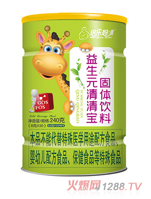 倍樂媽咪益生元清清寶240克長頸鹿