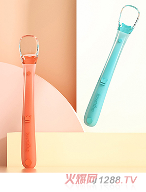 皇寵yinge硅膠軟勺 里瑟粉+泊爾綠