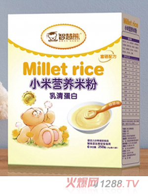 智慧熊乳清蛋白小米營養(yǎng)米粉 盒裝