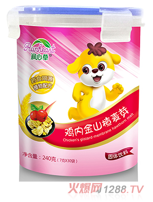 潤心草雞內金山楂麥芽固體飲料240克