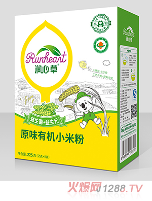 潤心草原味有機小米粉225克