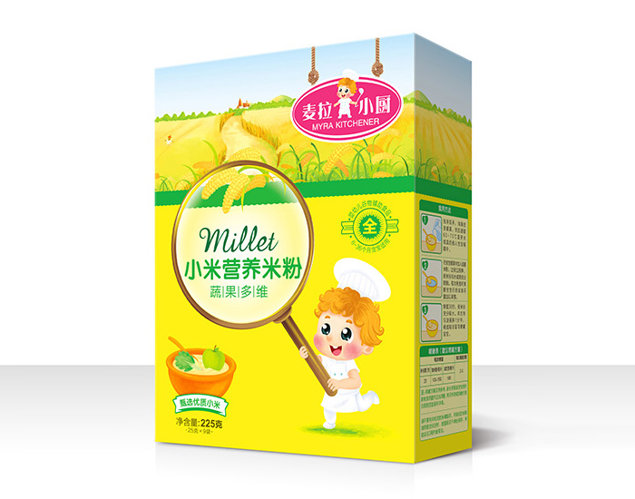 麥拉小廚-小米營(yíng)養(yǎng)米粉盒裝-蔬果多維