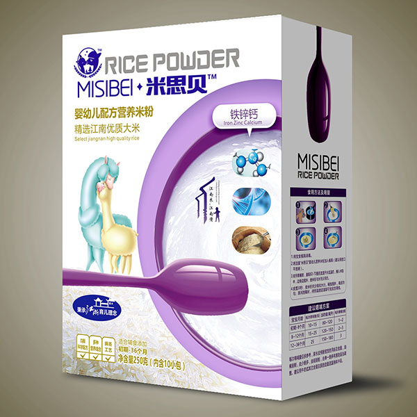 米思貝鐵鋅鈣嬰幼兒營(yíng)養(yǎng)米粉