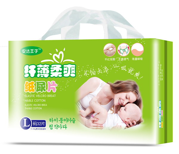 安達王子纖薄柔爽紙尿片L