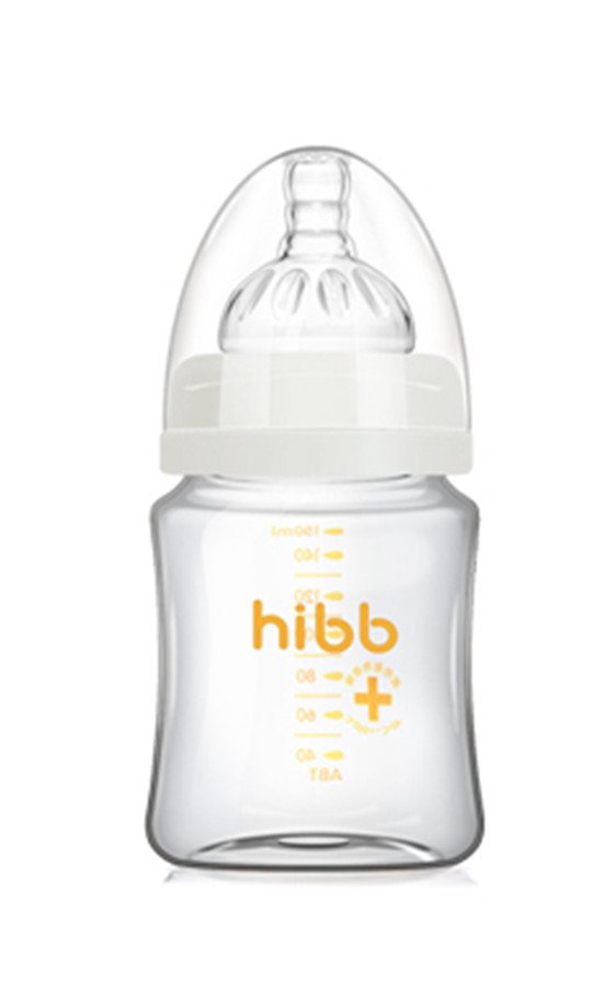 浩一貝貝寬口玻璃奶瓶白色150ml
