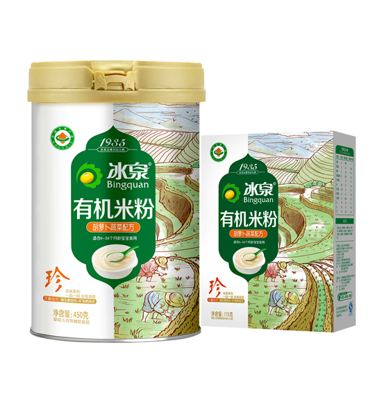 冰泉胡蘿卜蔬菜有機(jī)米粉