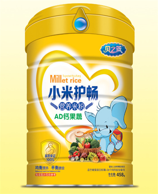 貝之籃AD鈣果蔬-小米護(hù)暢營養(yǎng)米粉