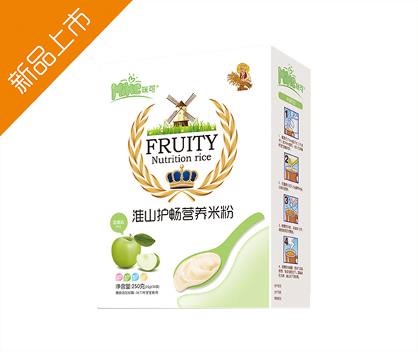 咪可準山護暢水果奶米粉-(盒-蘋果味)