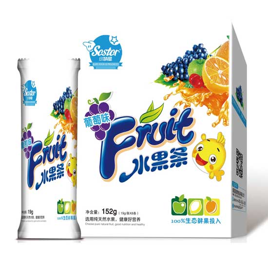 小萌星葡萄味水果條